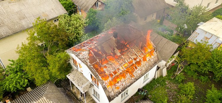 Hus som brinner